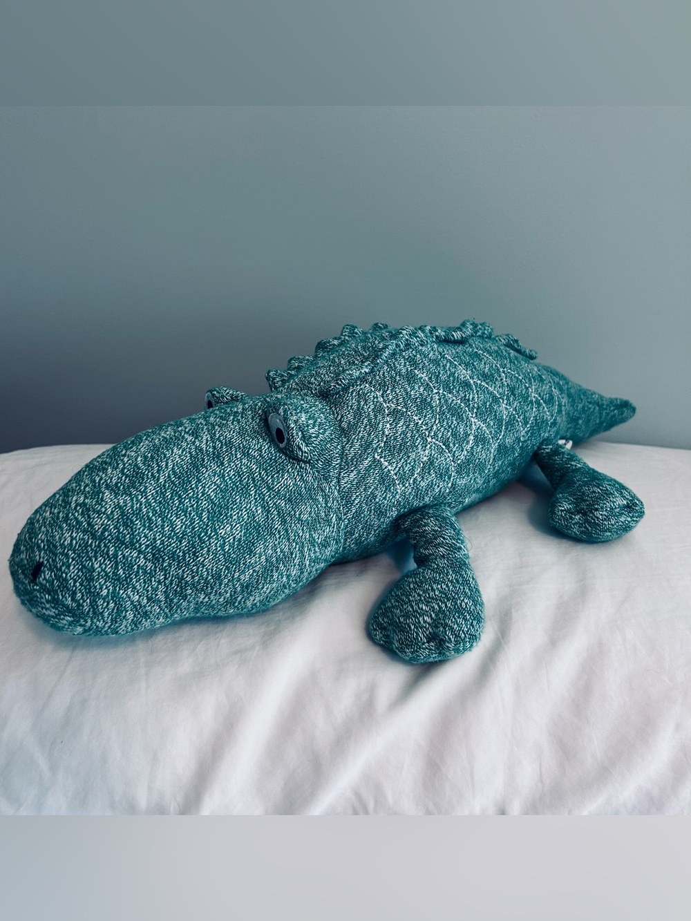 Pillowfort Knit Alligator Plush Pillow Green 2018 Target 22"